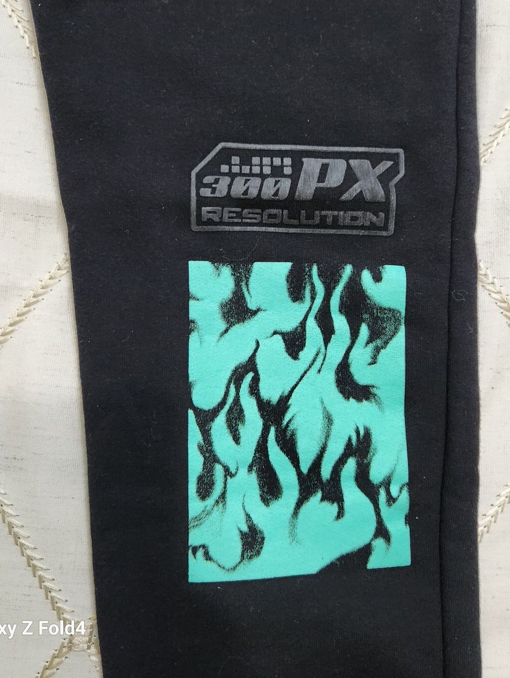 Bershka Black Oversized Joggers Futuristic Tech Graphic XS EUC - Picture 9 of 11